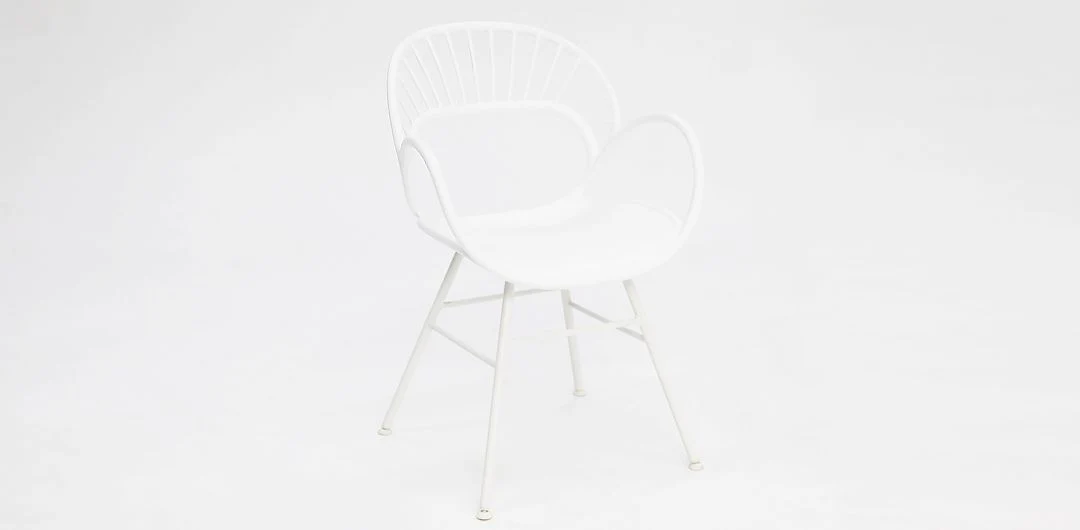 Java Fantail 7pc Dining Set - White - Image 4