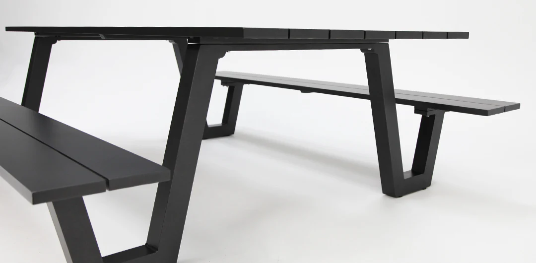 Addison Table and Bench Setting - Black - Image 3
