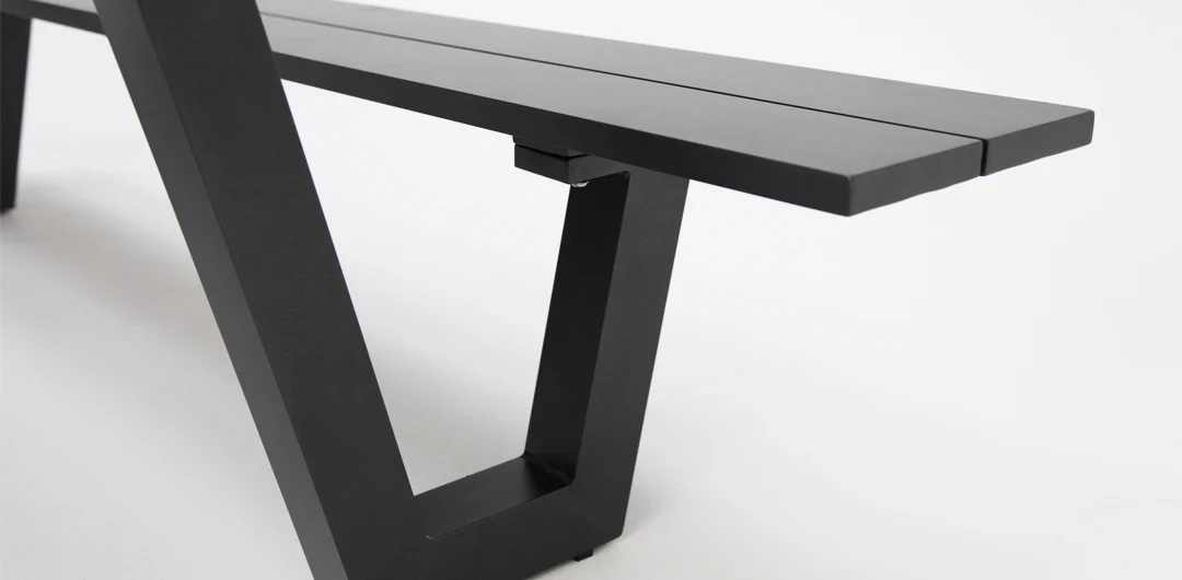 Addison Table and Bench Setting - Black - Image 4