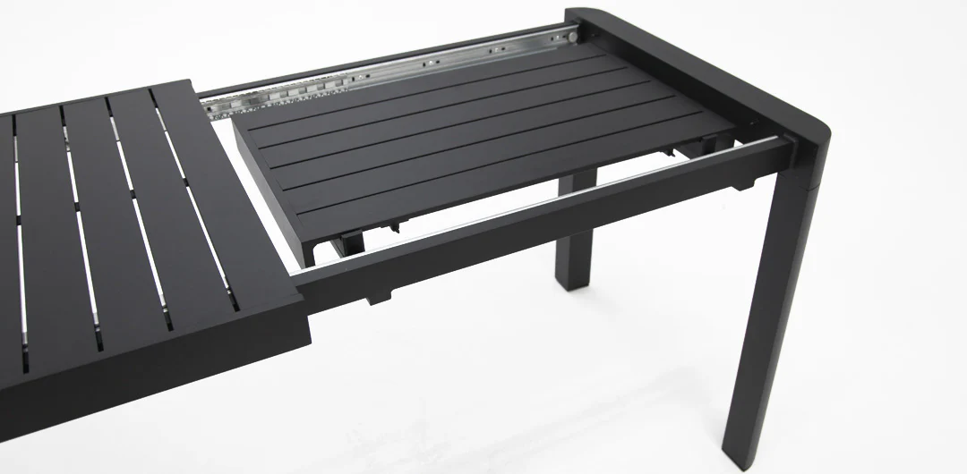 Azura Extendable Balcony Table - Black - Image 6