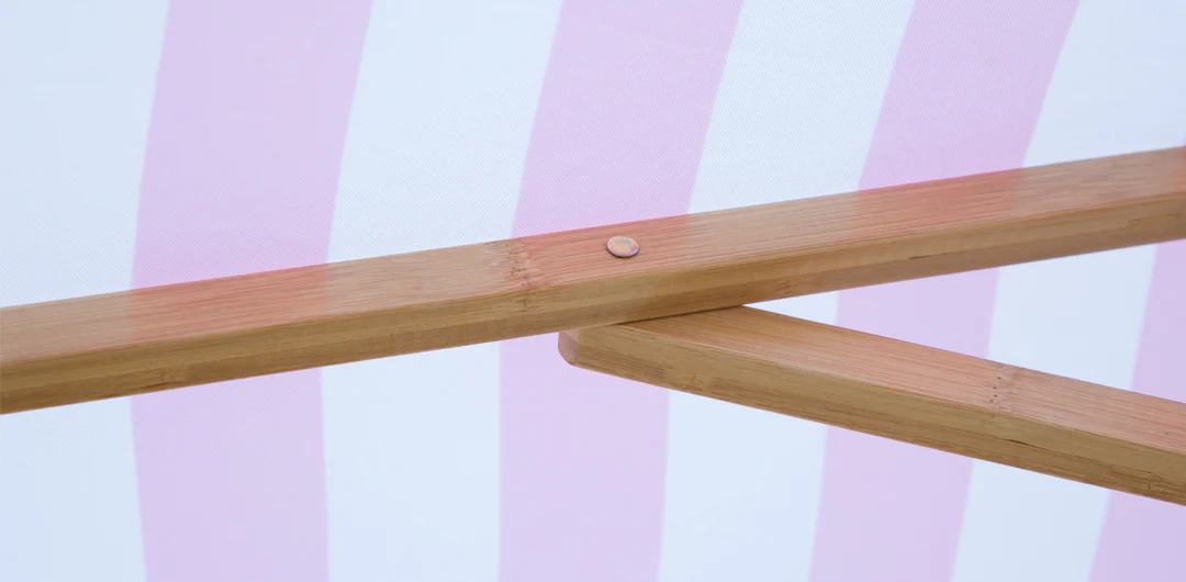 Billy Fresh 2m Bamboo Flamingo Umbrella - Pink - Image 3