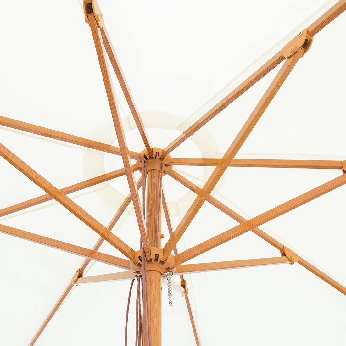 Billy Fresh 3m Bamboo Umbrella - Cream - Image 3