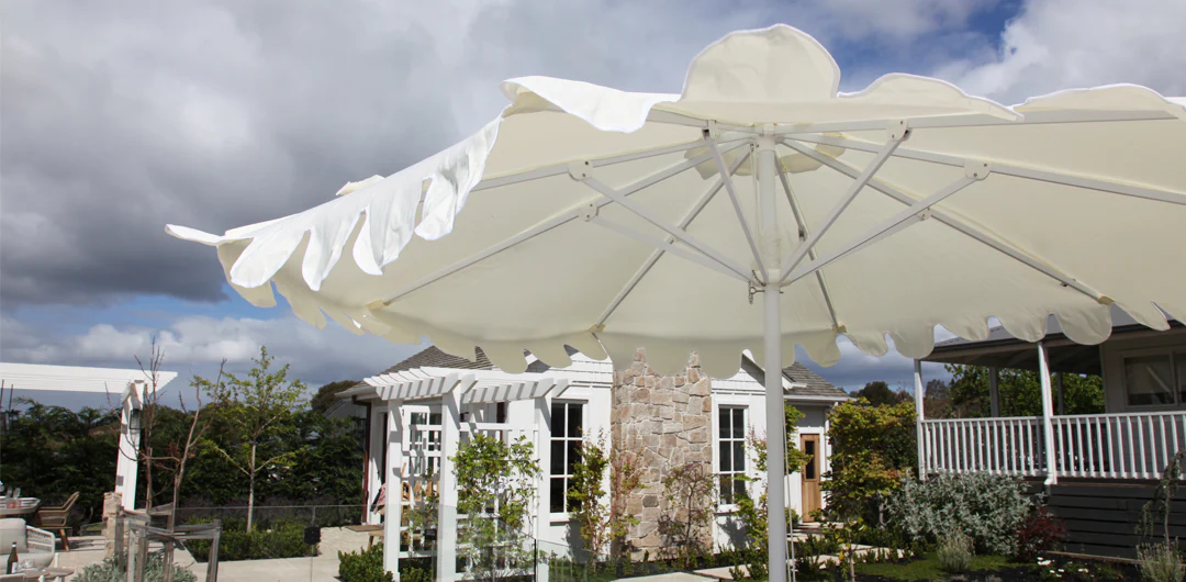 Billy Fresh 3m Whitehaven Aluminium Umbrella - Cream with White Trim - Image 10