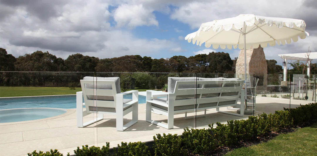 Billy Fresh 3m Whitehaven Aluminium Umbrella - Cream with White Trim - Image 15