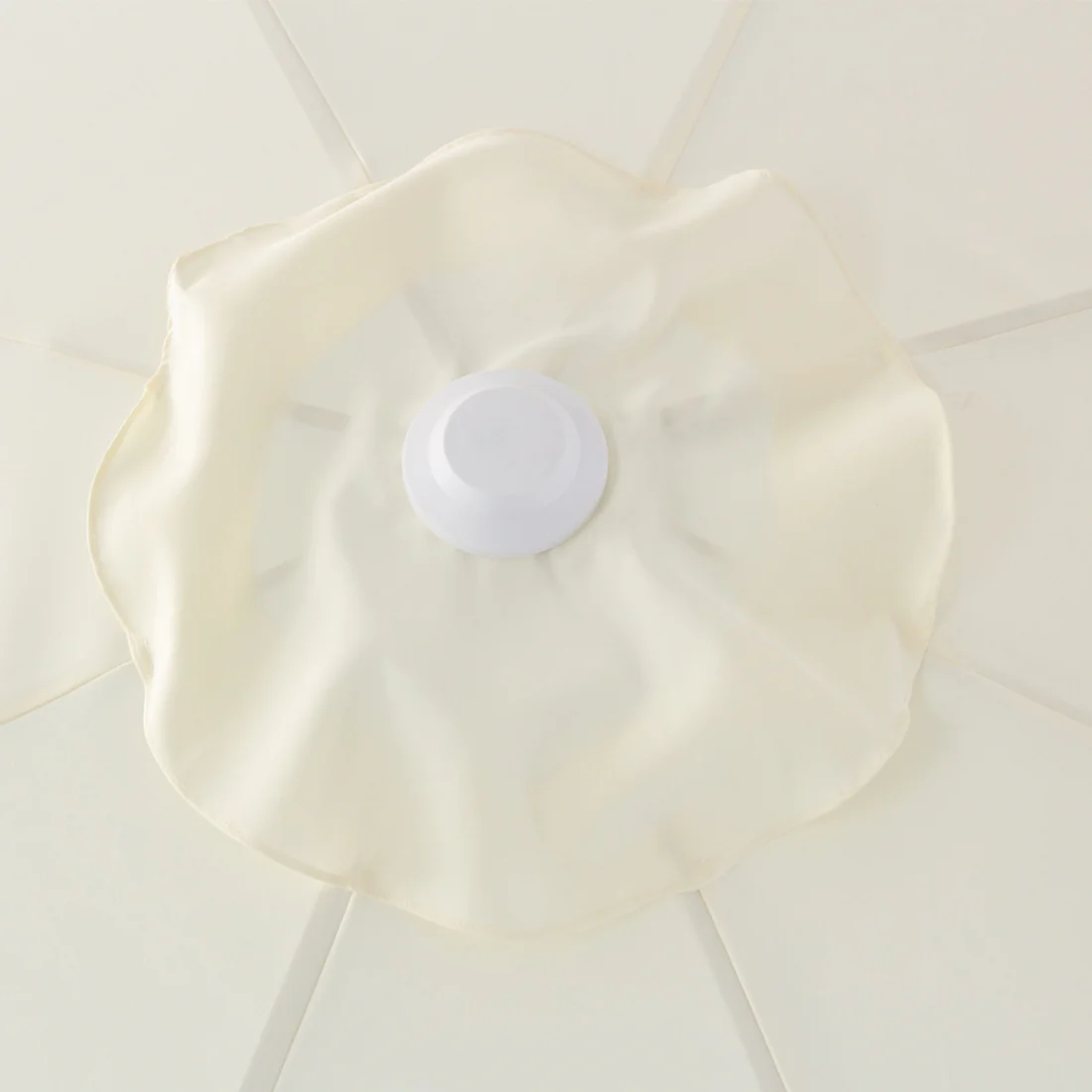 Billy Fresh 3m Whitehaven Aluminium Umbrella - Cream with White Trim - Image 3
