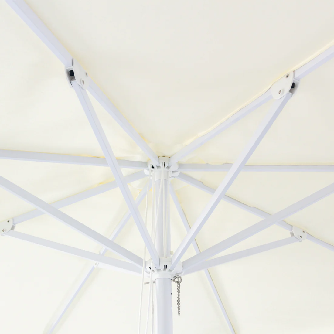 Billy Fresh 3m Whitehaven Aluminium Umbrella - Cream with White Trim - Image 6