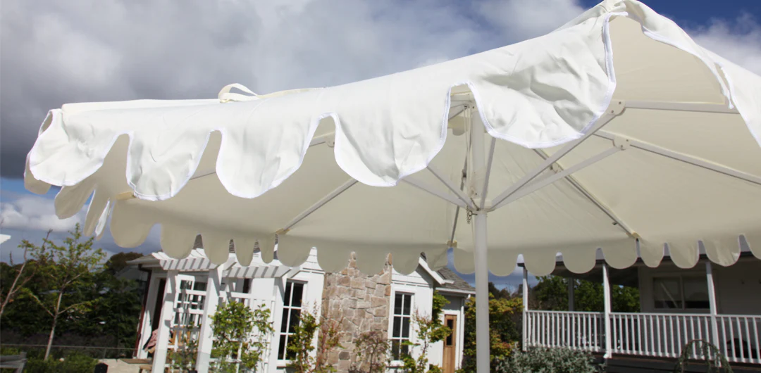 Billy Fresh 3m Whitehaven Aluminium Umbrella - Cream with White Trim - Image 9