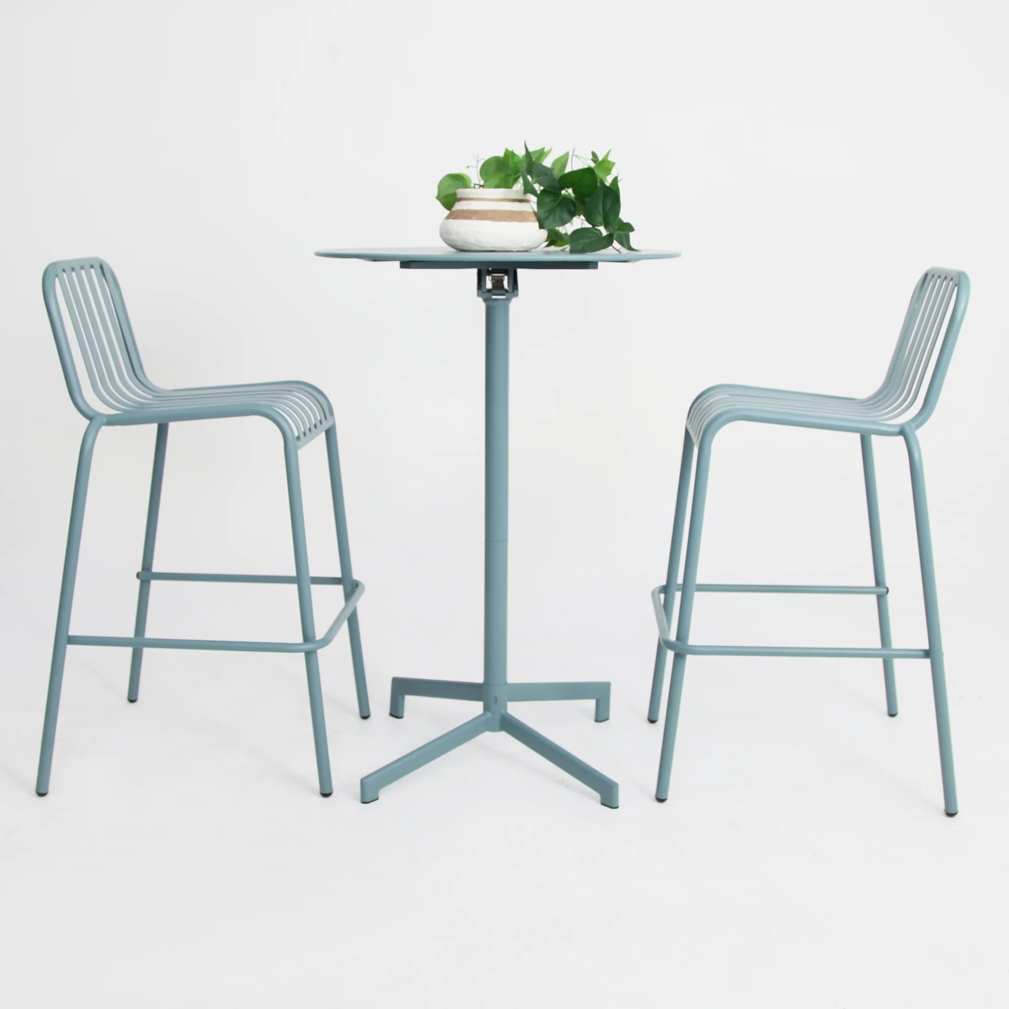 Bistro 3pc Bar Setting - Blue - Image 3