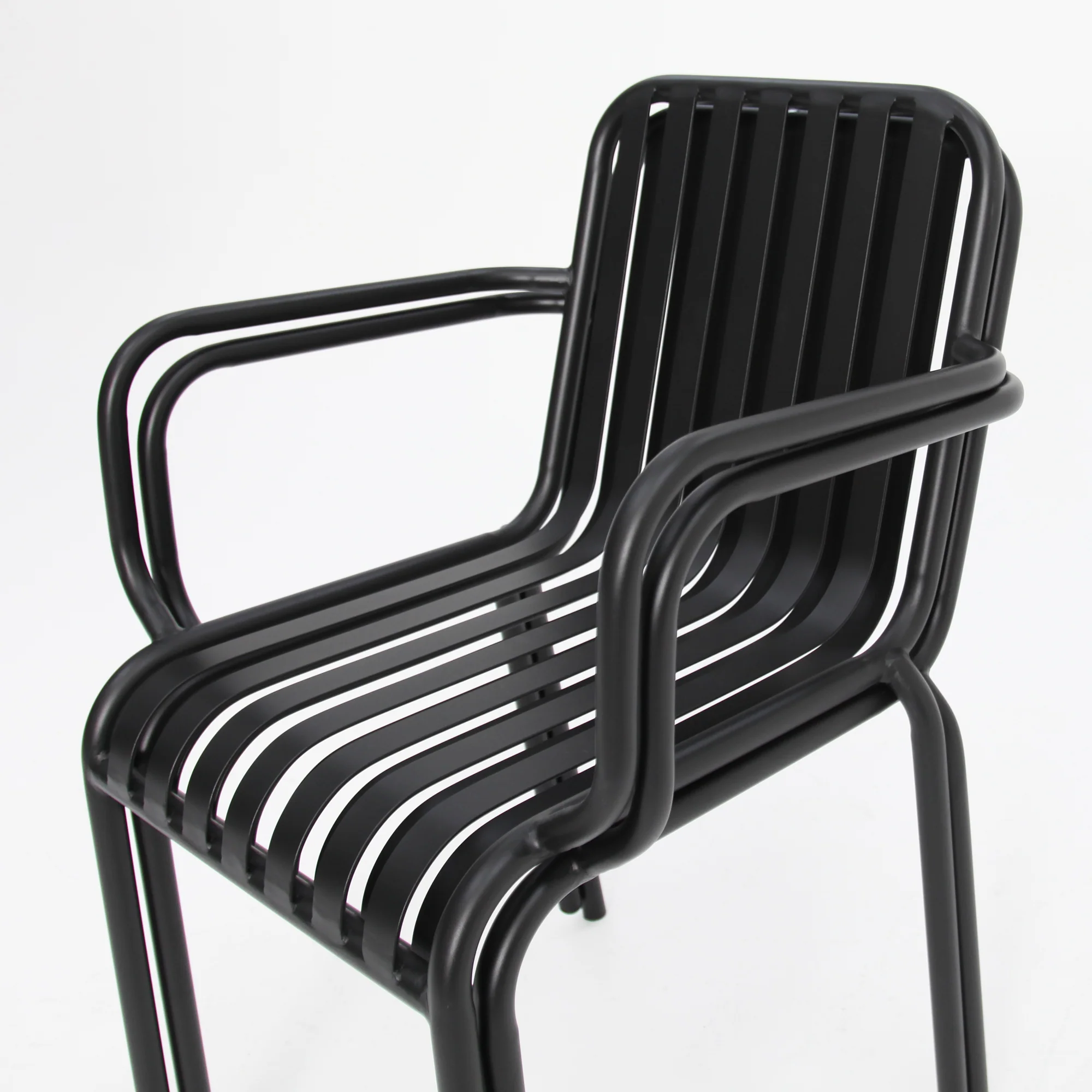 Bistro 3pc Cafe Dining Setting - Black - Image 10