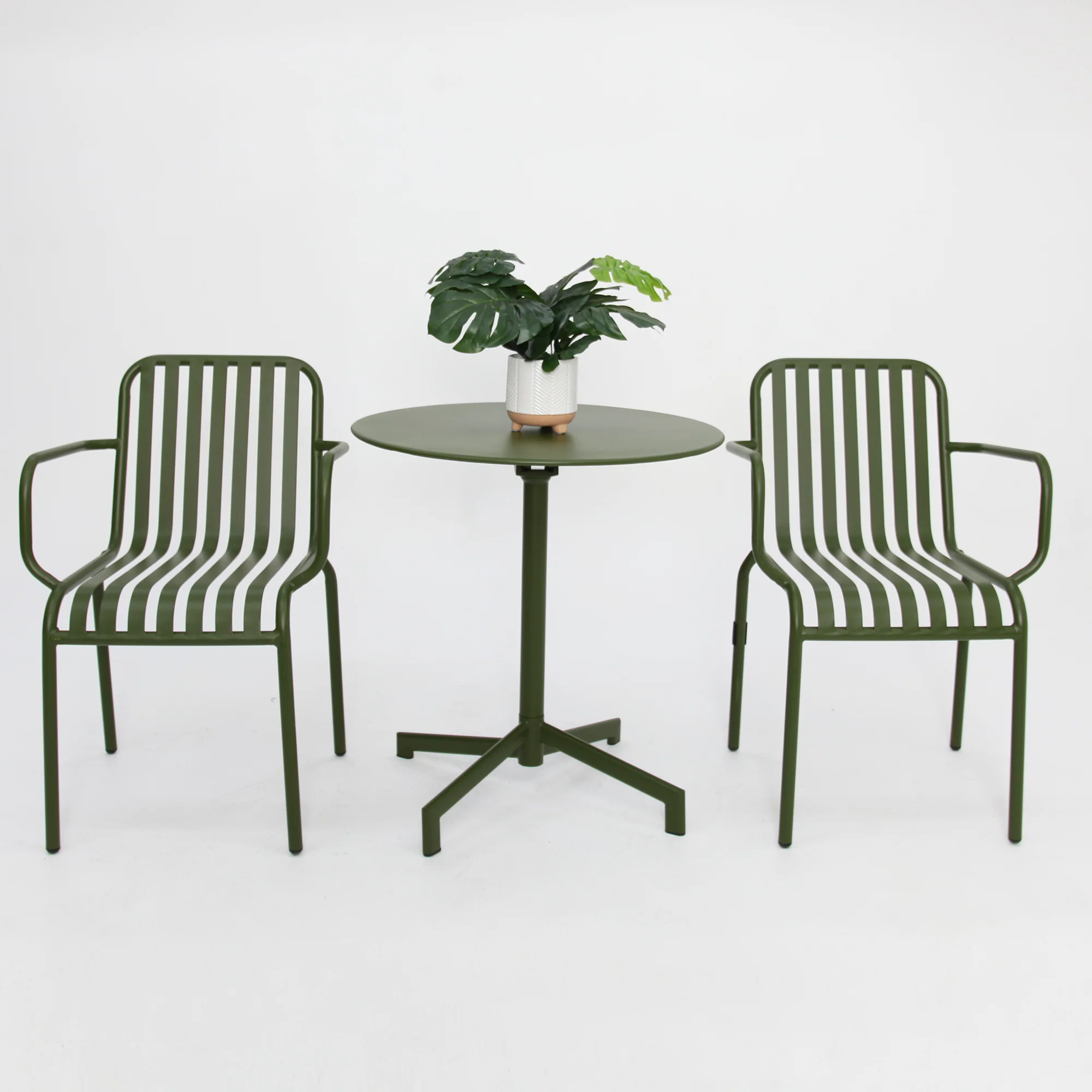 Bistro 3pc Cafe Dining Setting - Green - Image 3