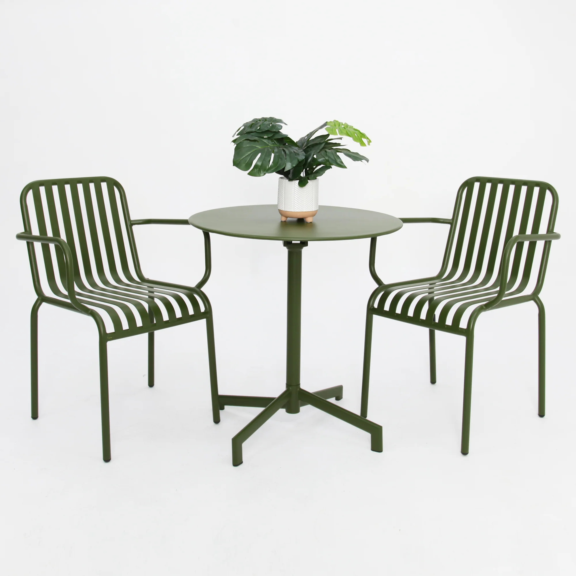 Bistro 3pc Cafe Dining Setting - Green - Image 4