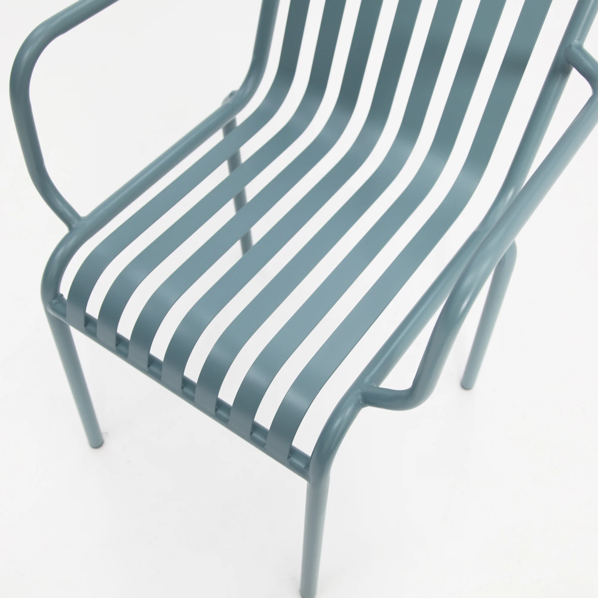Bistro Cafe Chair Set of 2 - Blue - Image 7