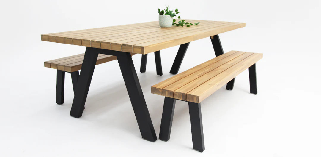 Bosco 3pc Dining Setting - Black - Image 3