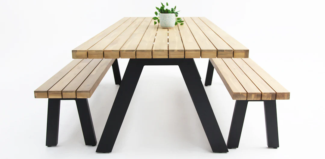 Bosco 3pc Dining Setting - Black - Image 4