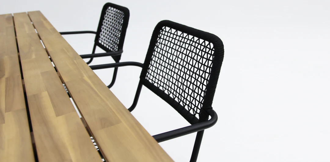 Bosco Bahamas 7pc Dining Setting - Black - Image 13
