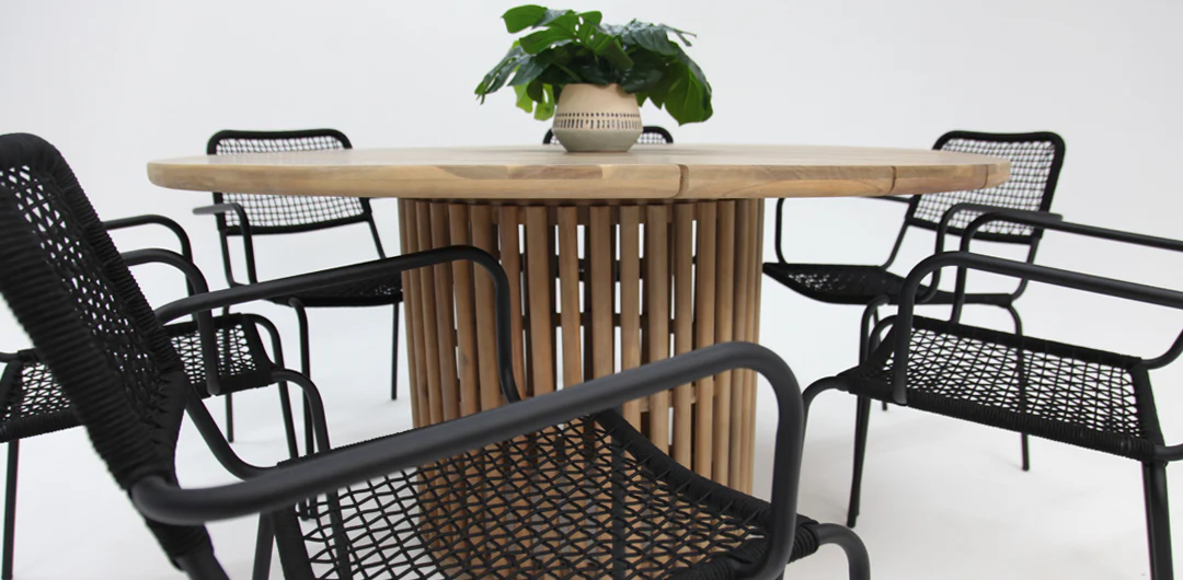Carella Bahamas 7pc Dining Setting - Black - Image 9