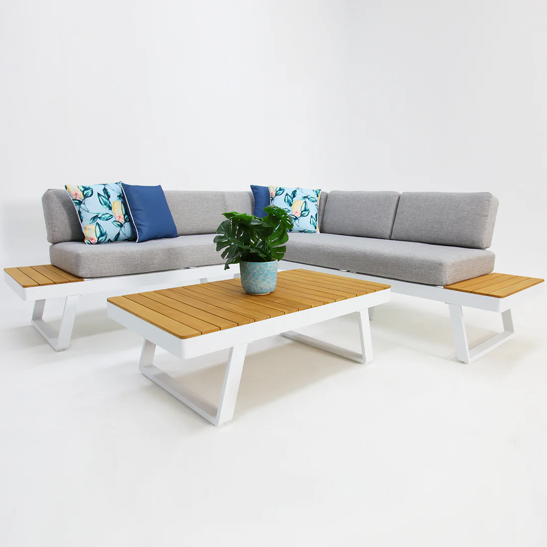 Charlton Corner Lounge Setting - White - Image 4
