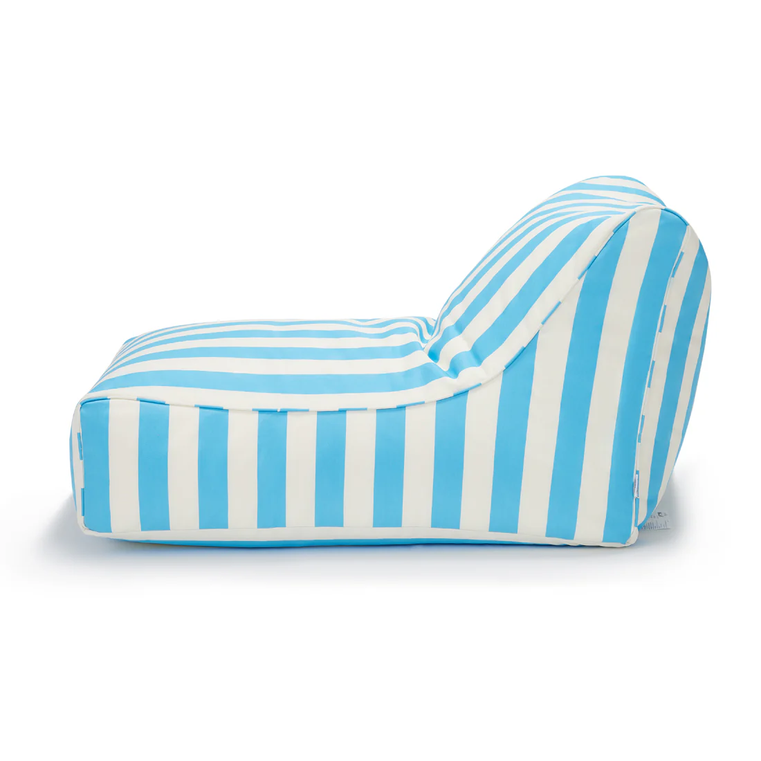 Chill Out Light Blue + White Stripe Outdoor Beanbag - Image 4