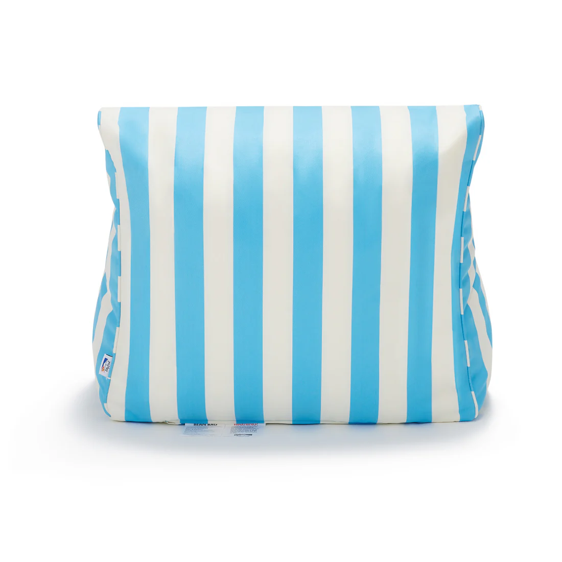Chill Out Light Blue + White Stripe Outdoor Beanbag - Image 5