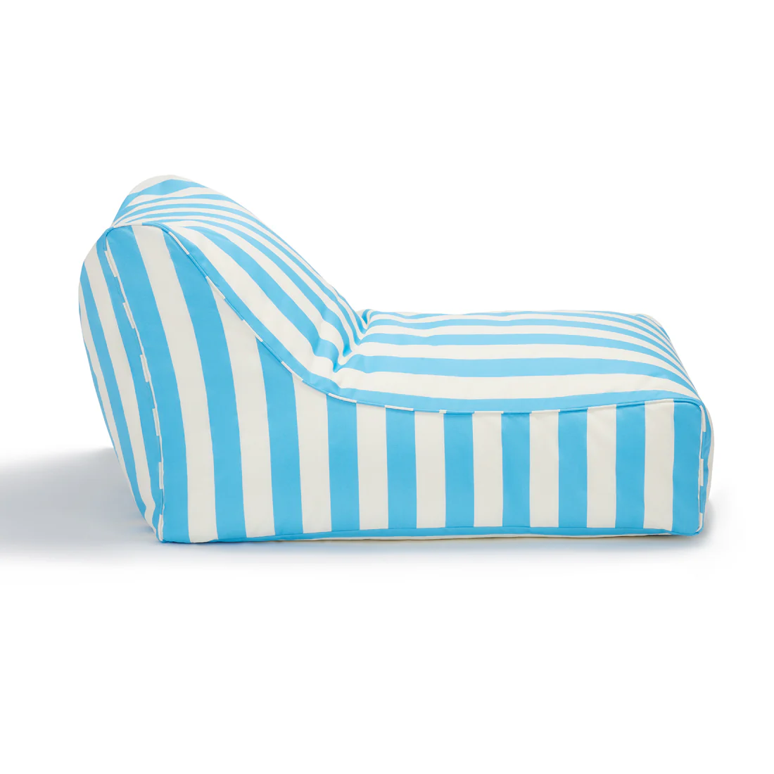 Chill Out Light Blue + White Stripe Outdoor Beanbag - Image 6