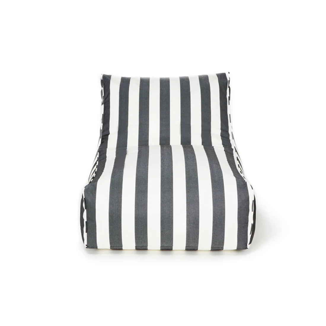 Chill Out Black + White Stripe Outdoor Beanbag - Image 3