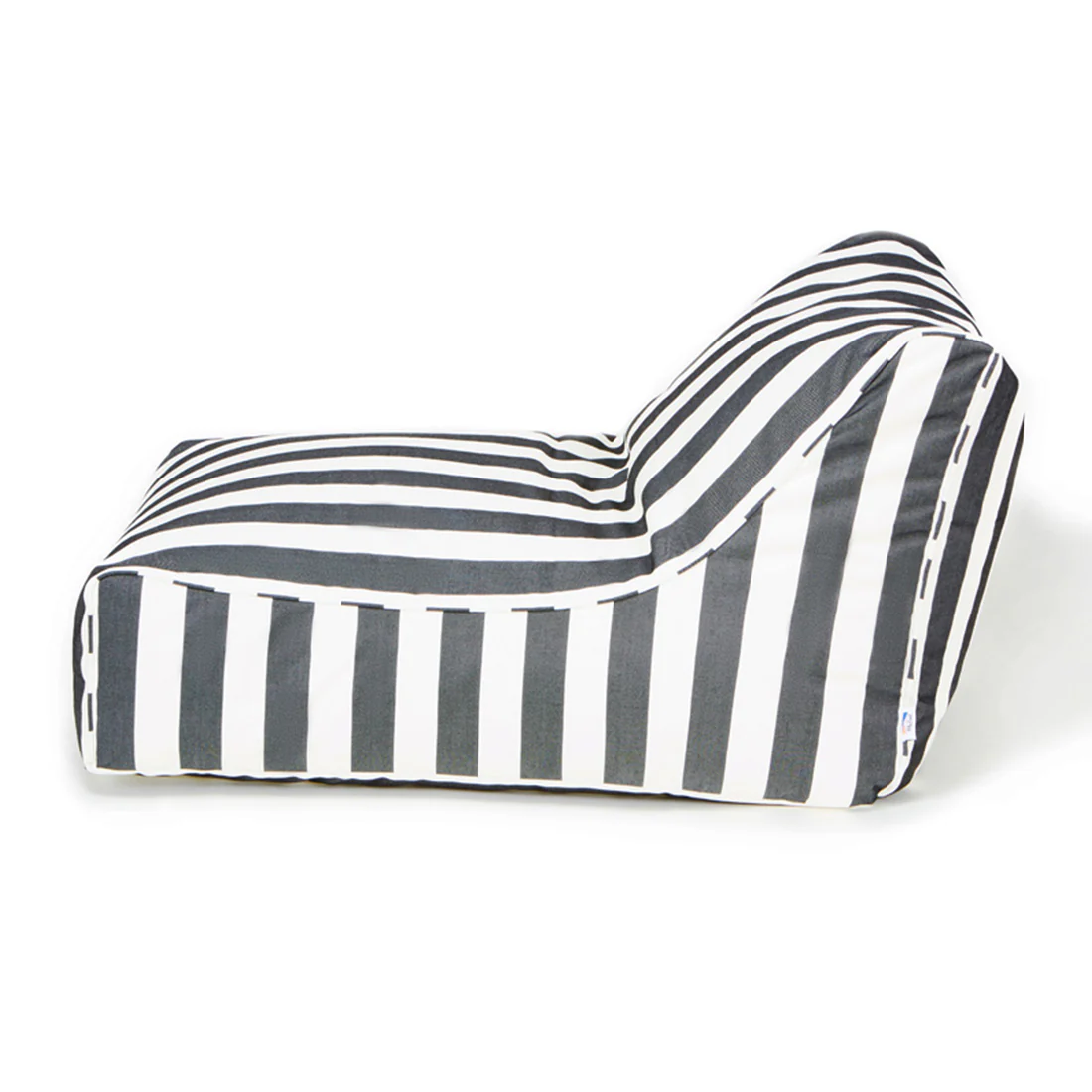 Chill Out Black + White Stripe Outdoor Beanbag - Image 6