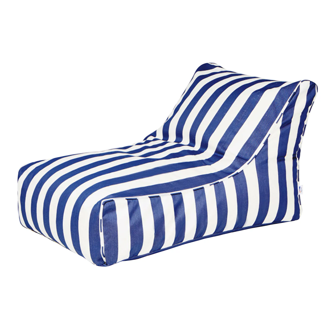 Chill Out Navy + White Stripe Outdoor Beanbag - Image 4