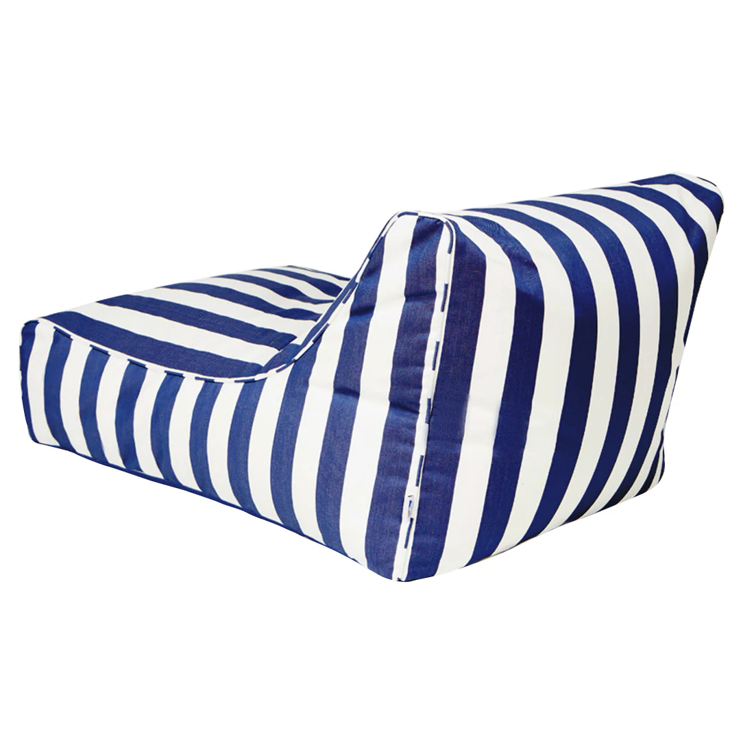 Chill Out Navy + White Stripe Outdoor Beanbag - Image 5
