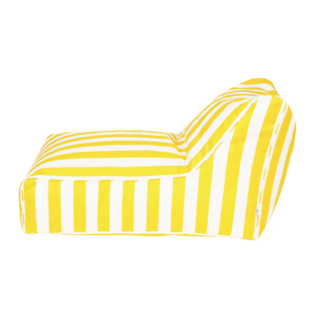 Chill Out Yellow + White Stripe Outdoor Beanbag - Image 6
