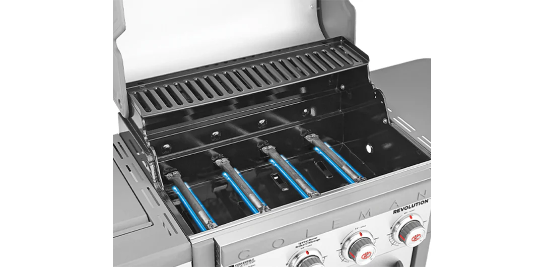 Coleman Revolution 4 Burner BBQ with Side Burner - Charcoal Glimmer - Image 9