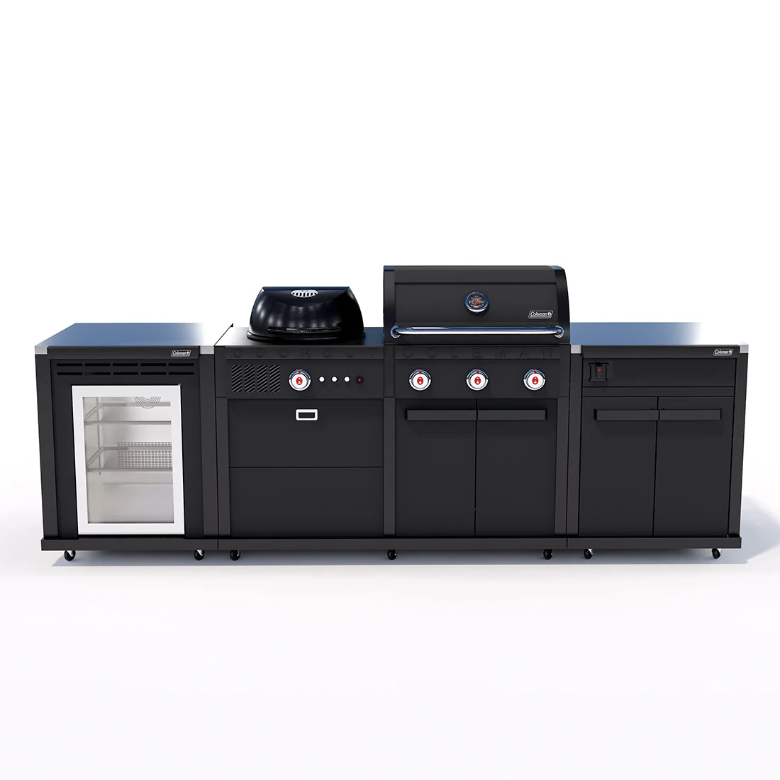 Coleman Revolution Dual Fuel with Fridge Module - Charcoal Glimmer - Image 2