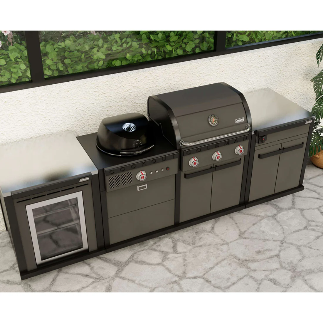 Coleman Revolution Dual Fuel with Fridge Module - Charcoal Glimmer - Image 4