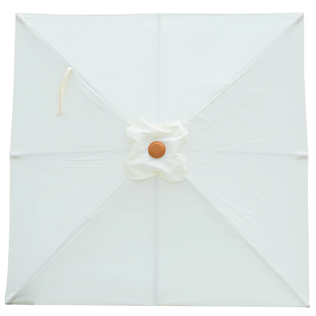 Billy Fresh 2m Timber-Look Aluminium Umbrella - Solid Cream - Image 2