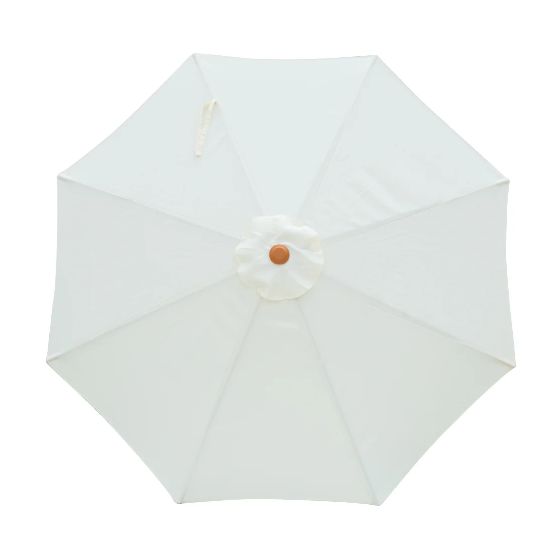 Billy Fresh 3m Timber-Look Aluminium Umbrella - Solid Cream - Image 2