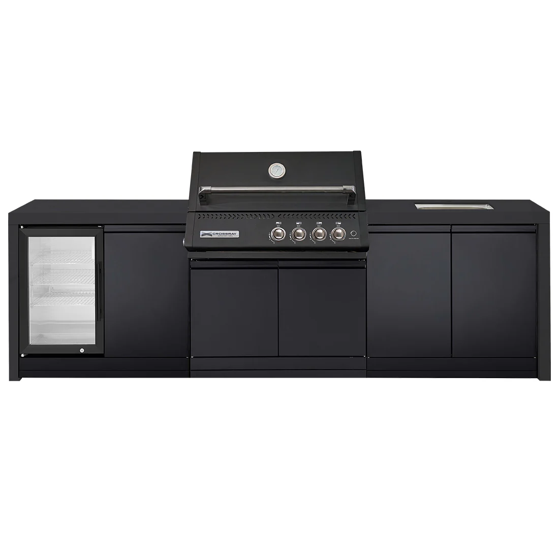 Crossray Xplor Bas BBQ Outdoor Kitchen GD4KB-04 - Black