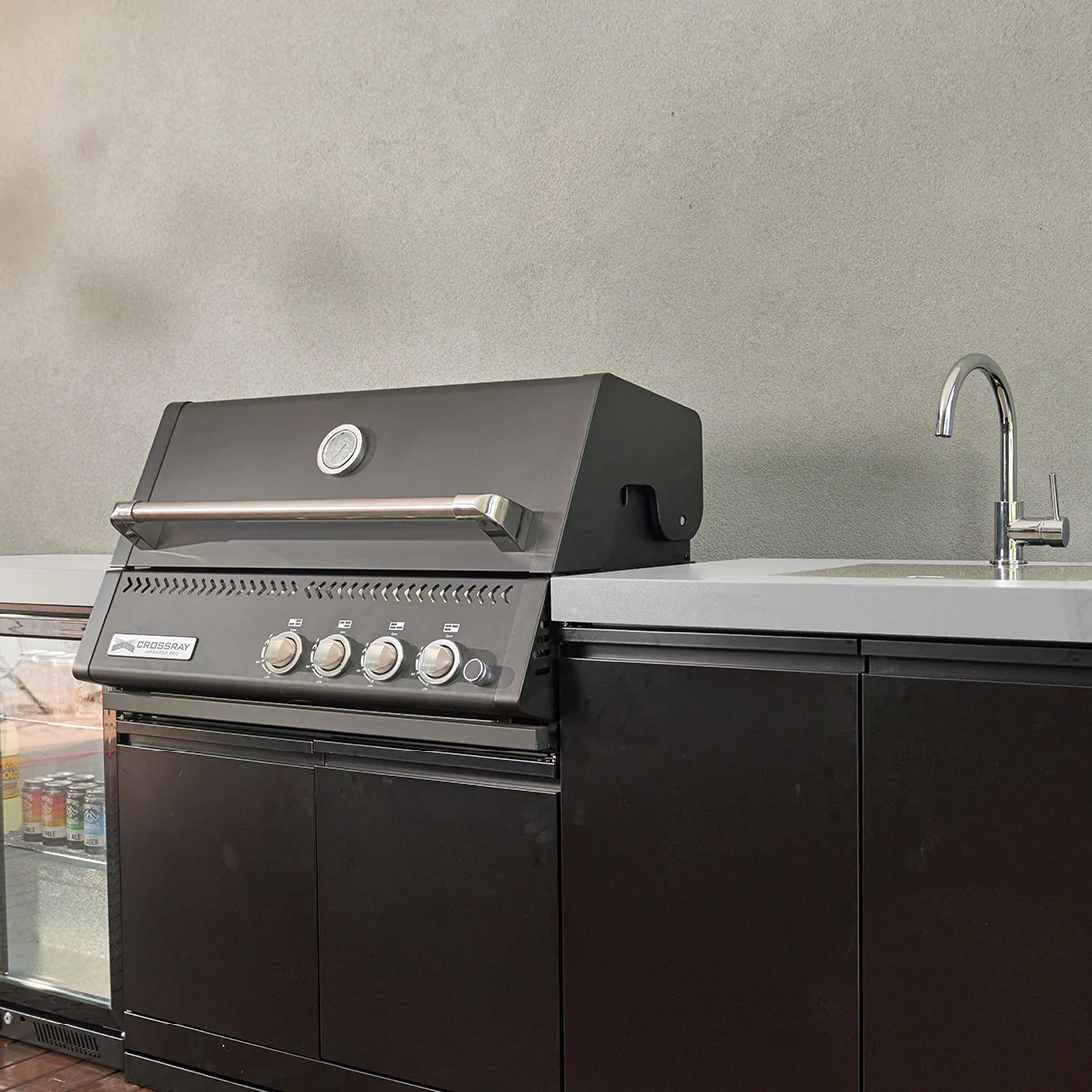 Crossray Xplor Gas BBQ Outdoor Kitchen GD4KW-09 - Black - Image 2