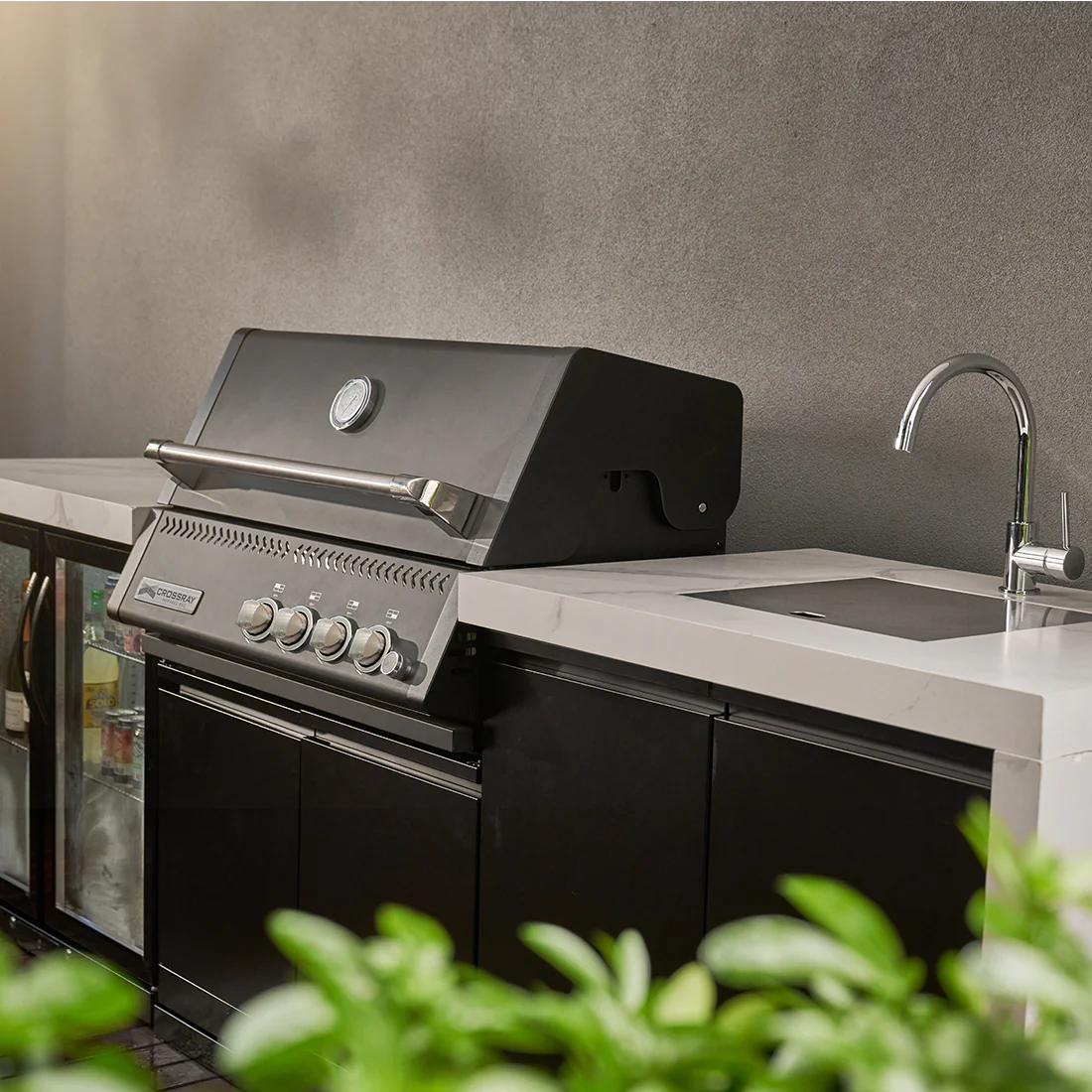 Crossray Xplor Gas BBQ Outdoor Kitchen GD4KW-09 - Black - Image 3