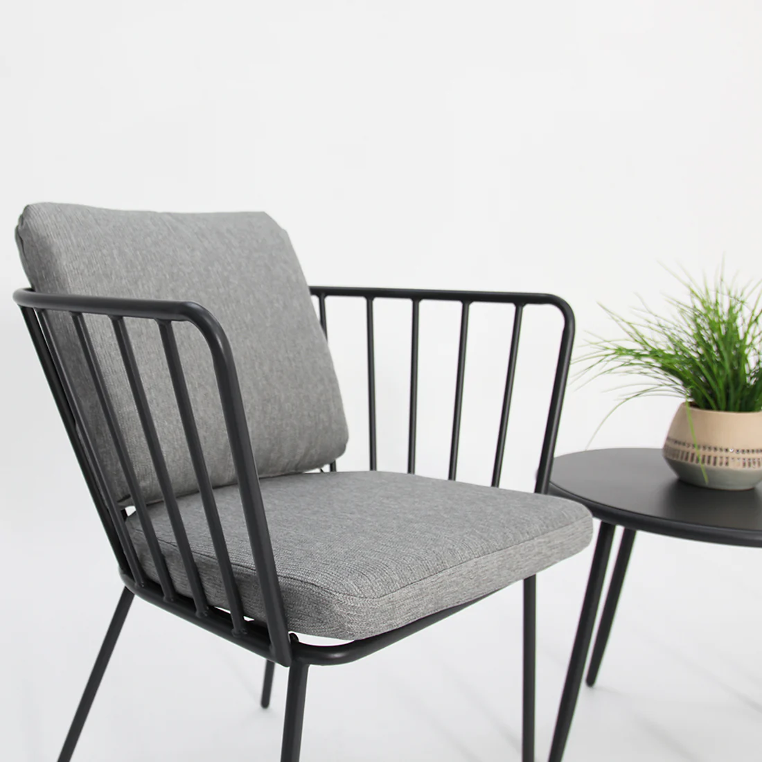 Daisy 3pc Balcony Setting - Grey - Image 6