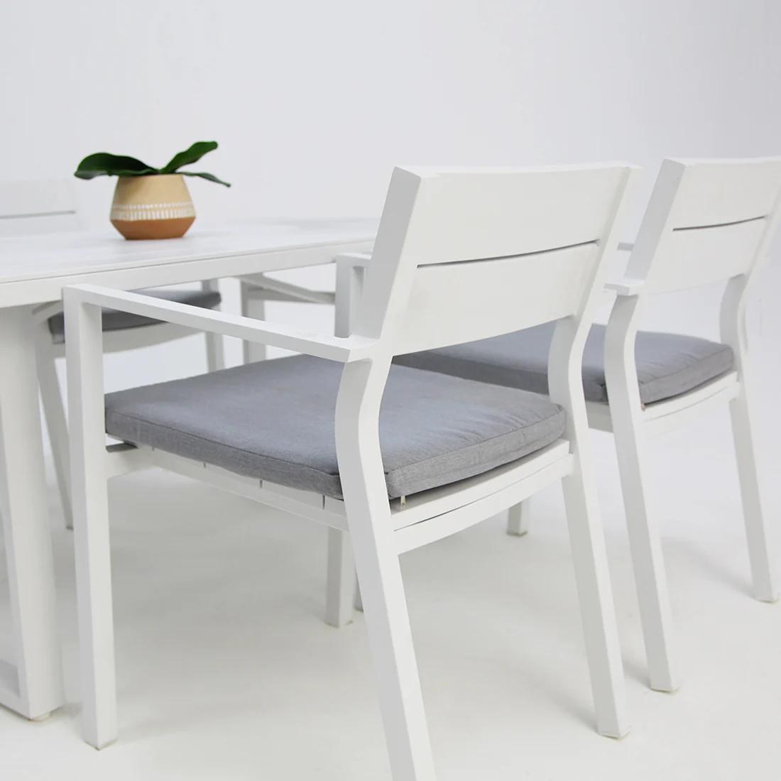 Dallas 5pc Dining Setting - White - Image 6