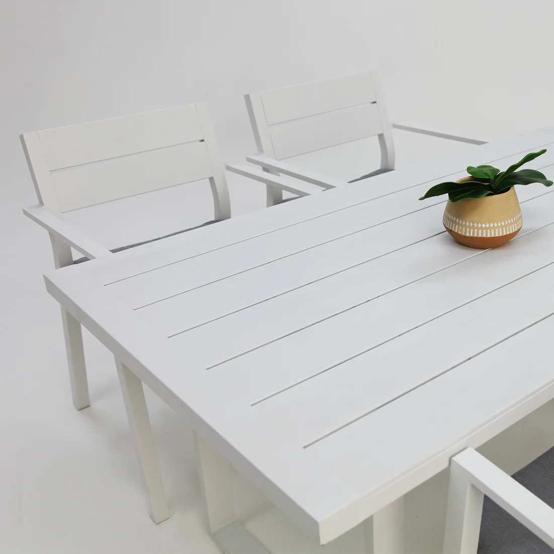 Dallas 5pc Dining Setting - White - Image 8