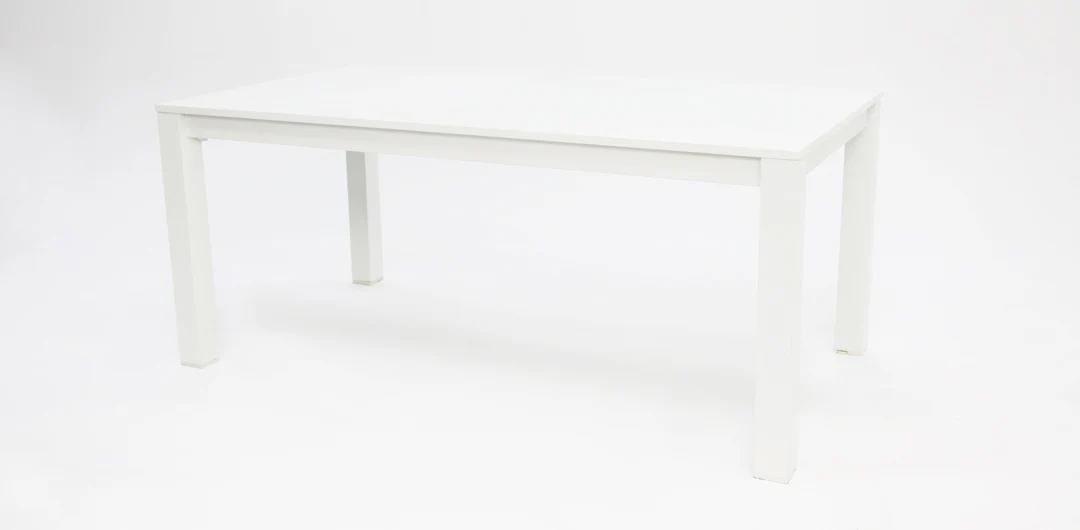 Dallas 7pc Aluminium Dining Setting - White - Image 3