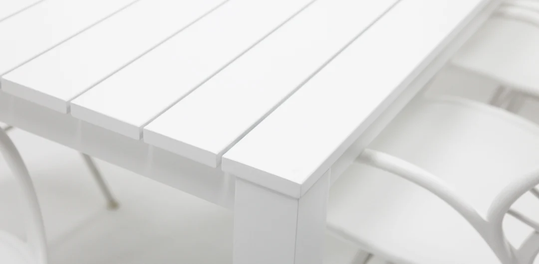 Dallas Fantail 9pc Dining Setting - White - Image 4