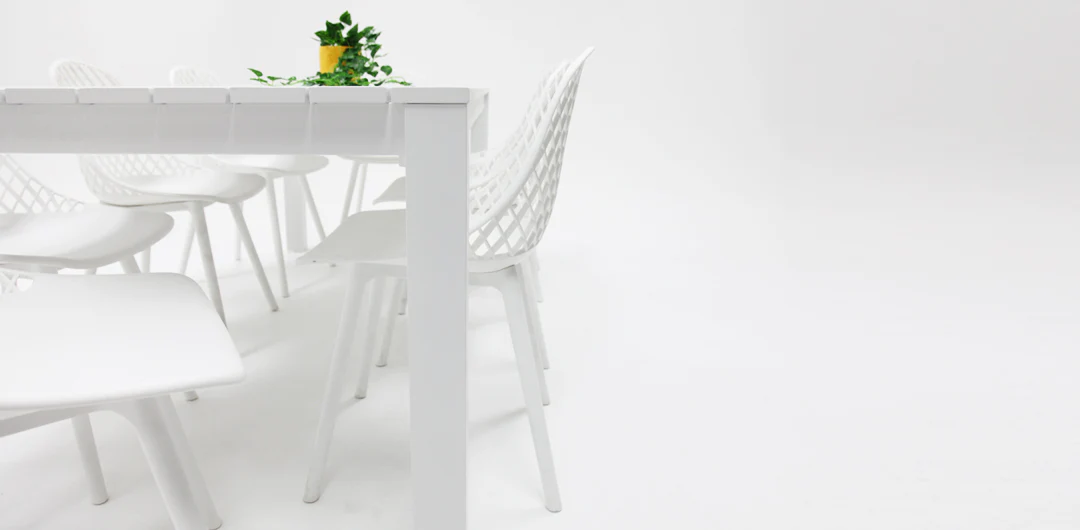 Dallas Persia 9pc Dining Setting- White - Image 5