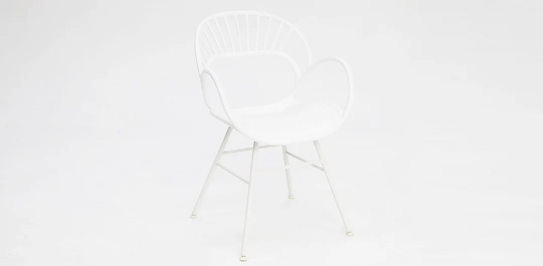 Drift Fantail Round 7pc Terrazzo Dining Setting - Image 9