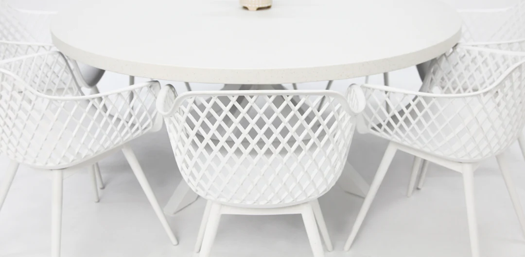 Drift Java Round 9pc Terrazzo Dining Setting - Image 5