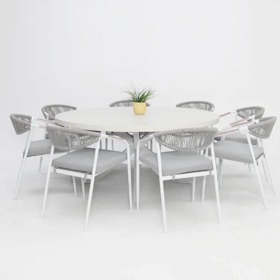 Drift Octavia Round 9pc Dining Setting - Image 3