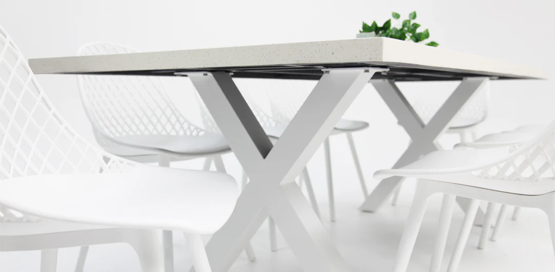 Drift Persia 9pc Terrazzo Dining Setting - Image 4