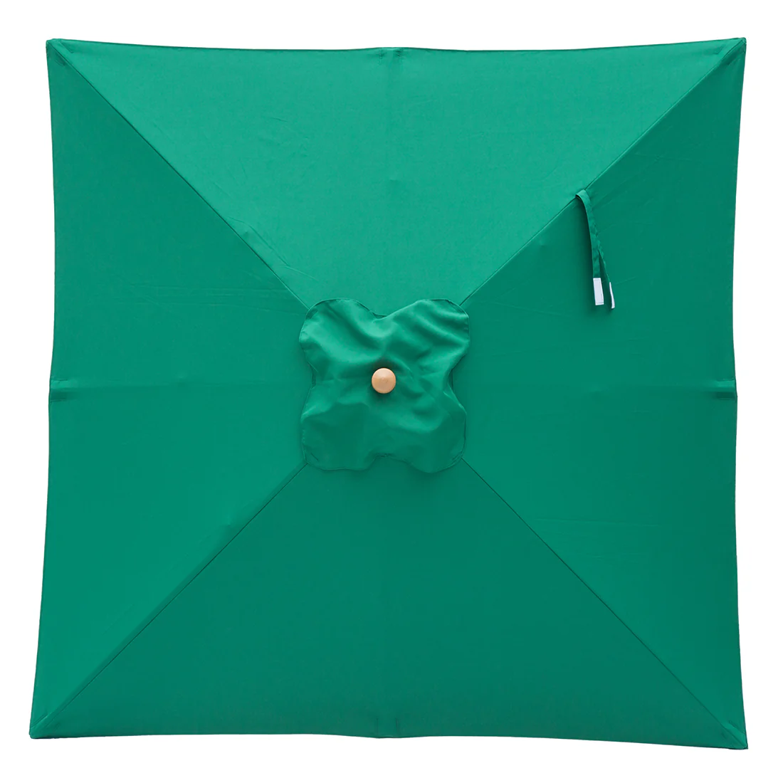 Billy Fresh 2m Bamboo Umbrella - Solid Emerald Green - Image 2