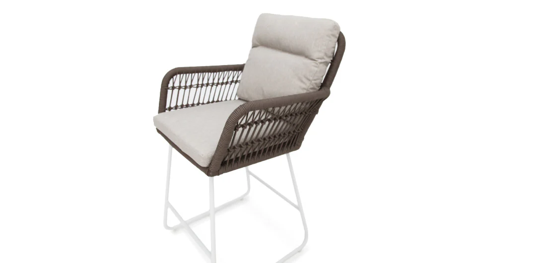 Eva Bar Chair - Mushroom - Image 3