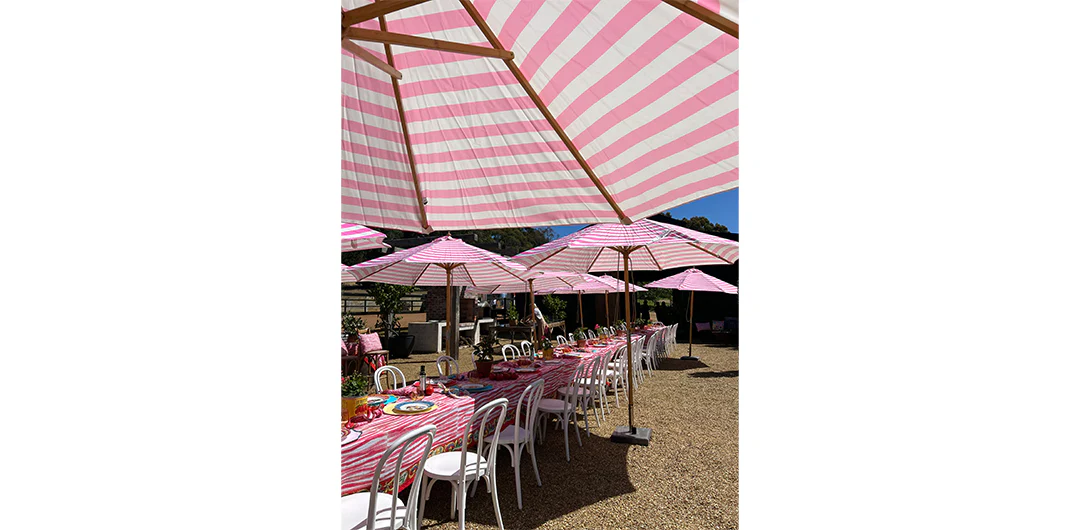 Billy Fresh 3m Bamboo Flamingo Umbrella - Pink - Image 11